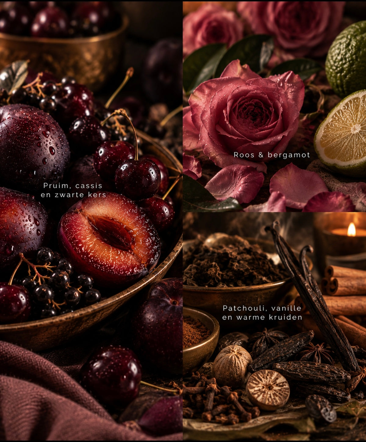 Amber Jar Candle | Damson Rose & Patchouli Geurkaars