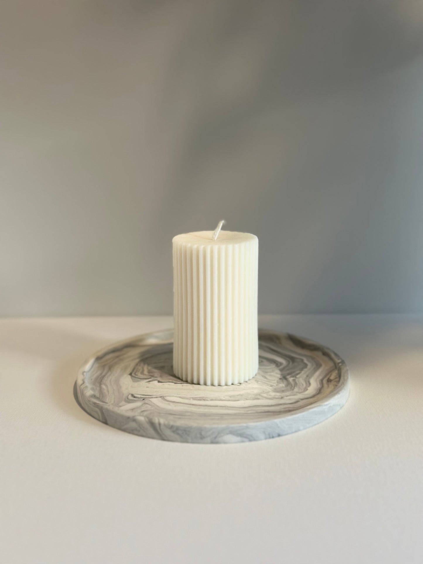 Decoratie Kaars | Ribbel Pillar Small
