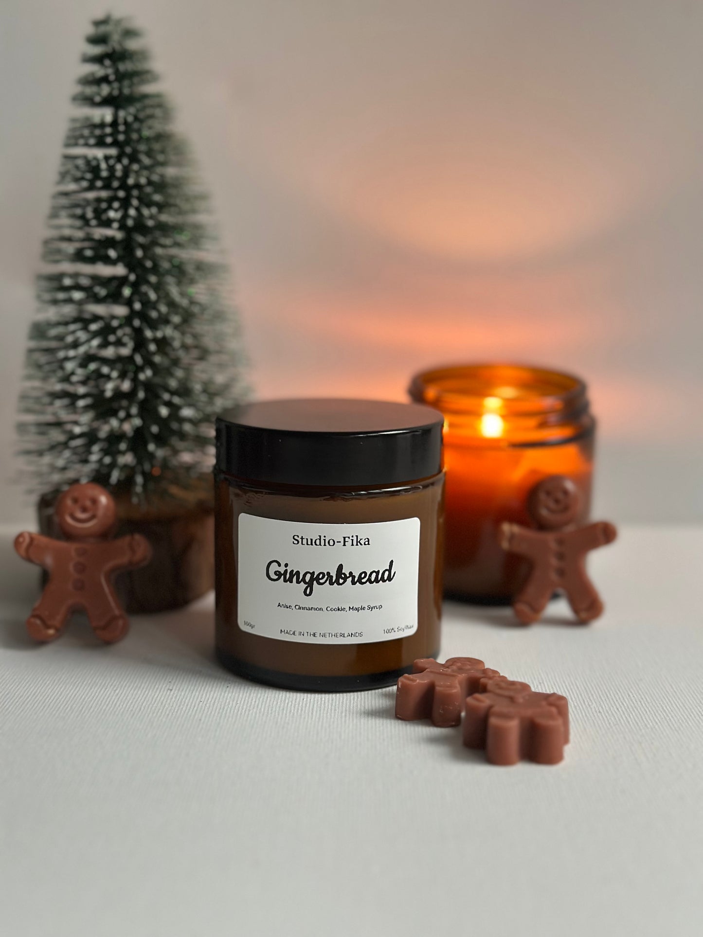 Amber Jar Candle | Gingerbread