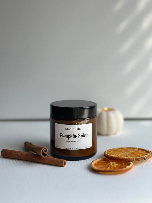 Amber Jar Candle | Pumpkin Spice