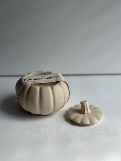 Pumpkin Candle Jar | Wood Wick