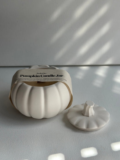 Pumpkin Candle Jar | Wood Wick