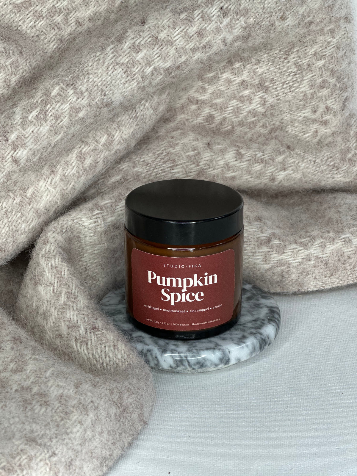 Amber Jar Candle | Pumpkin Spice Geurkaars