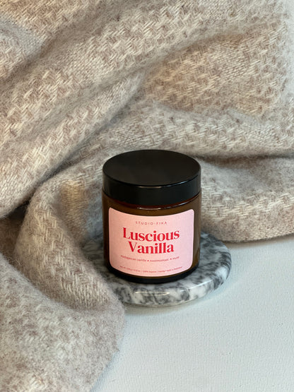 Amber Jar Candle | Luscious Vanilla Geurkaars