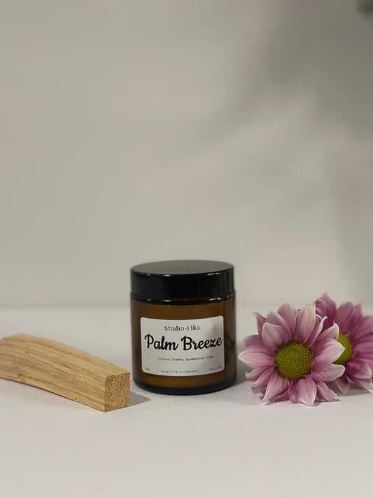Amber Jar Candle | Palm Breeze