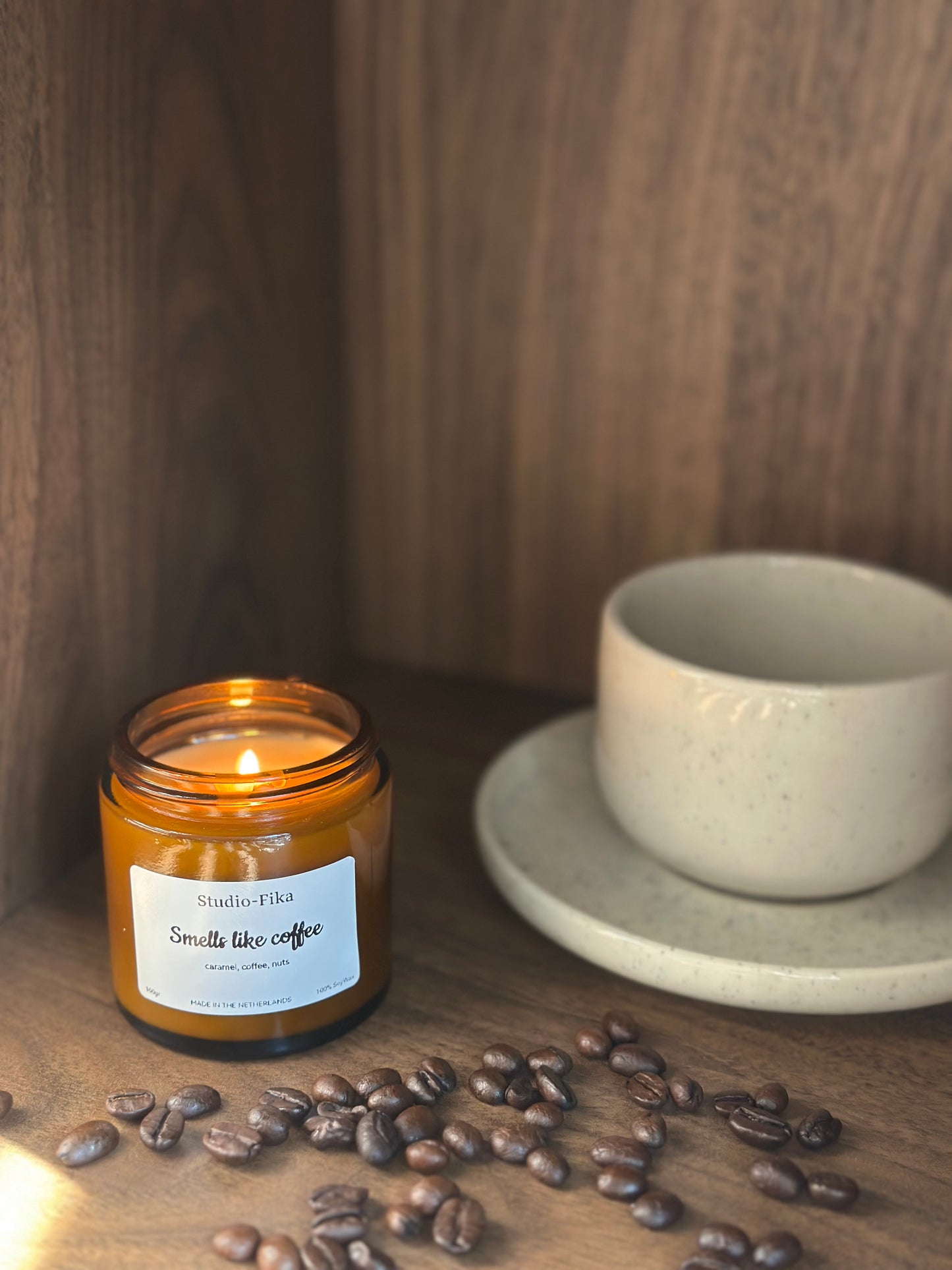 Smells Like Coffee Geurkaars | Amber Jar Candle
