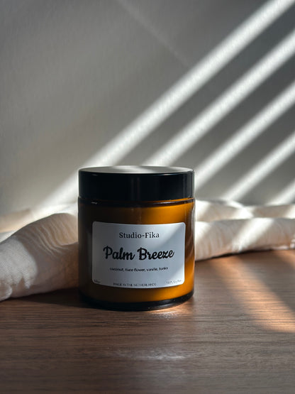 Palm Breeze Geurkaars | Amber Jar Candle