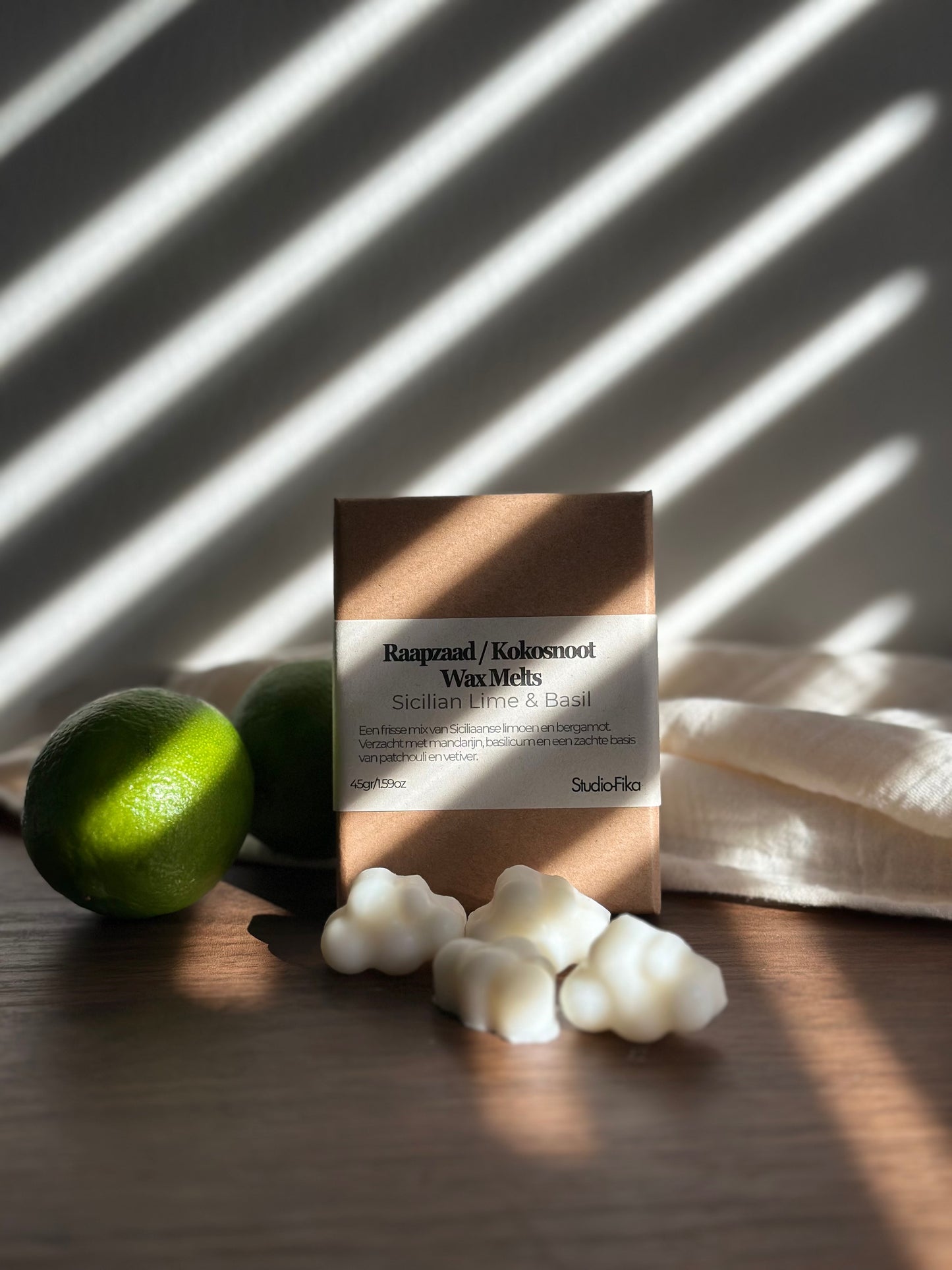Sicilian Lime & Basil Wax Melts | Studio-Fika