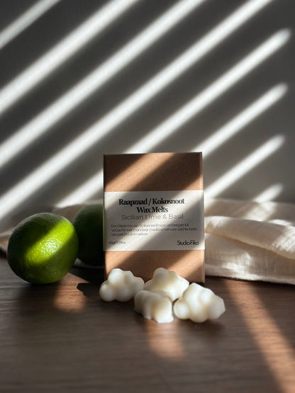 Sicilian Lime & Basil Wax Melts | Studio-Fika