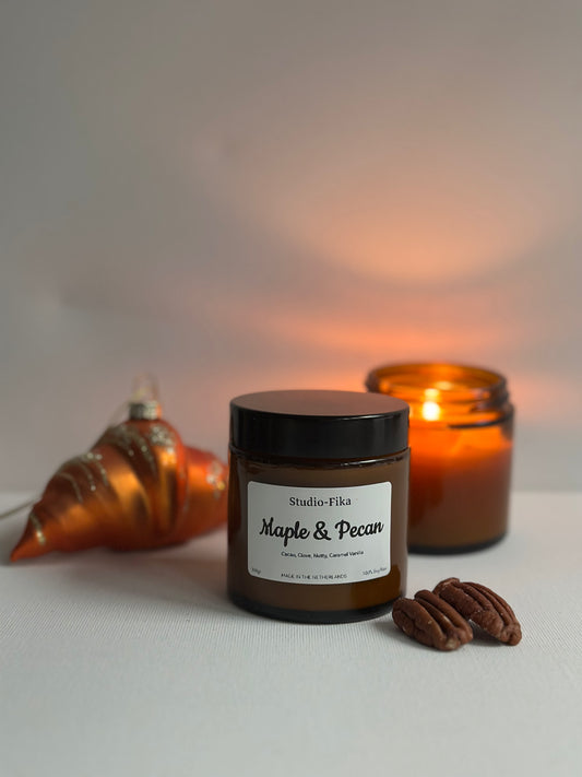 Amber Jar Candle | Maple & Pecan