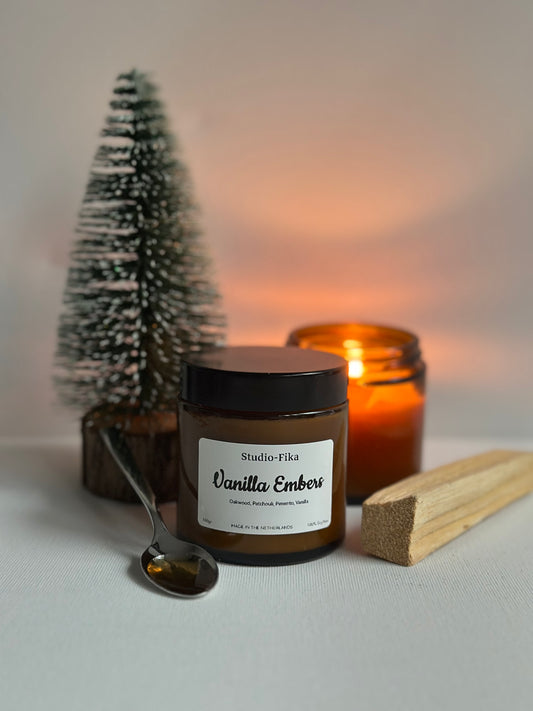 Amber Jar Candle | Vanilla Embers